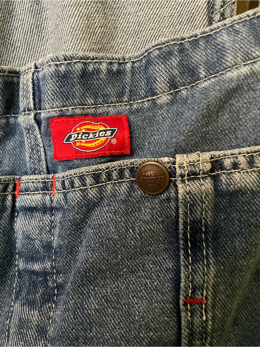 Vintage Dickies Men’s Blue Denim Jean Overalls